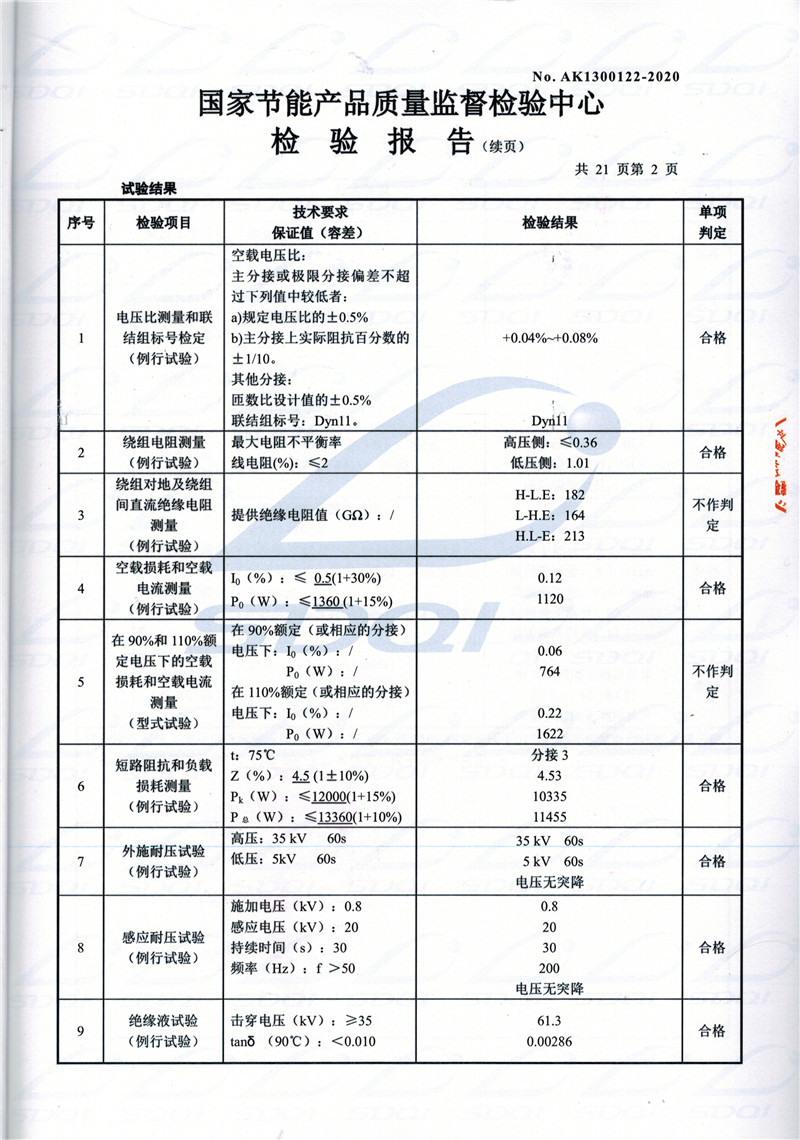 高低压试验报告-S11-1250会同会同会同油浸式变压器-2.jpg